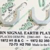 23061-003 Kawasaki H1 500 H2 750 Turn Signal Earth Plate S2 - Image 3