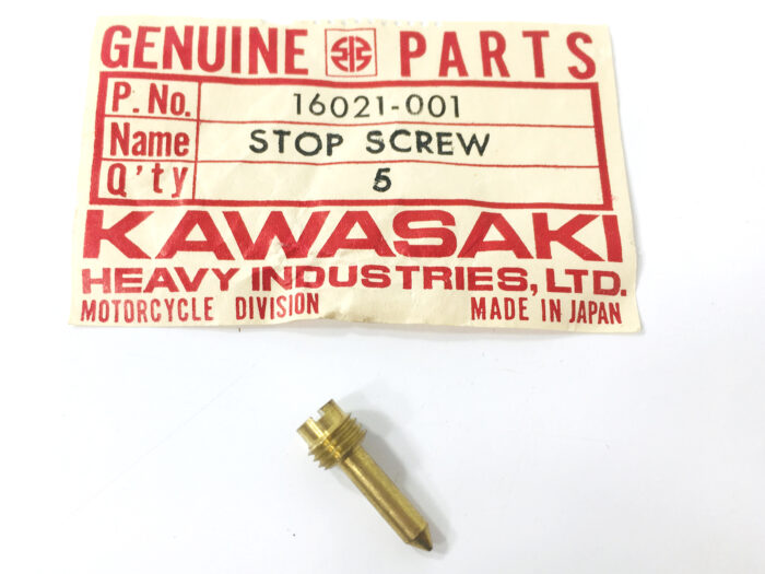16021-001 NOS Kawasaki KV75 Screw Stop