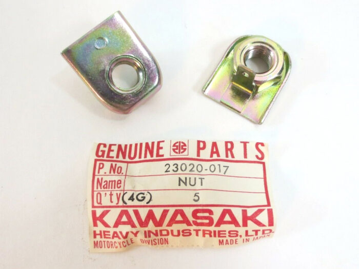 23020-017 NOS Kawasaki H2 750 Headlight Nut Set of 2