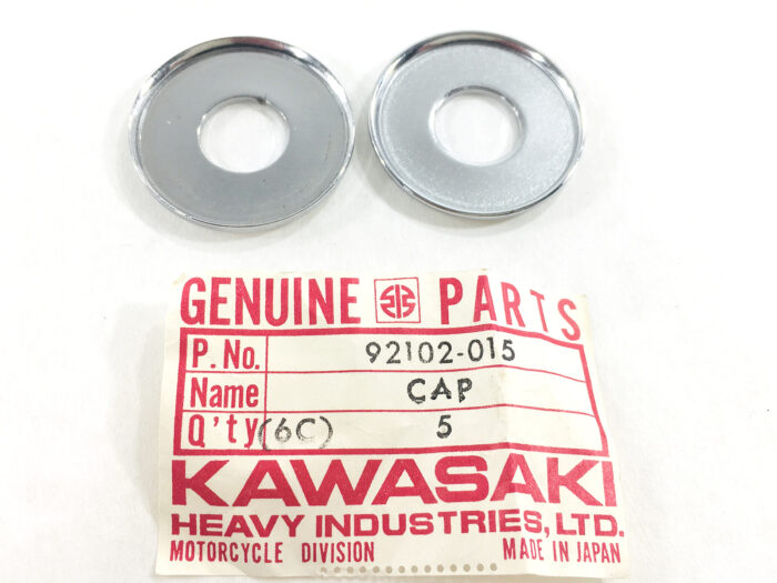 92102-015 NOS Kawasaki KZ400 Cap Turn Signal Stay Set of 2 - Image 2