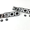 56018-233 Reproduction Kawasaki KZ900 Side Cover Emblem Set