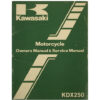99920-1165-01 Genuine Kawasaki 1982 KDX250B2 Owners and Service Manual