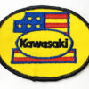 Vintage #1 Kawasaki Motorcycle Patch Embroidered Sew-on