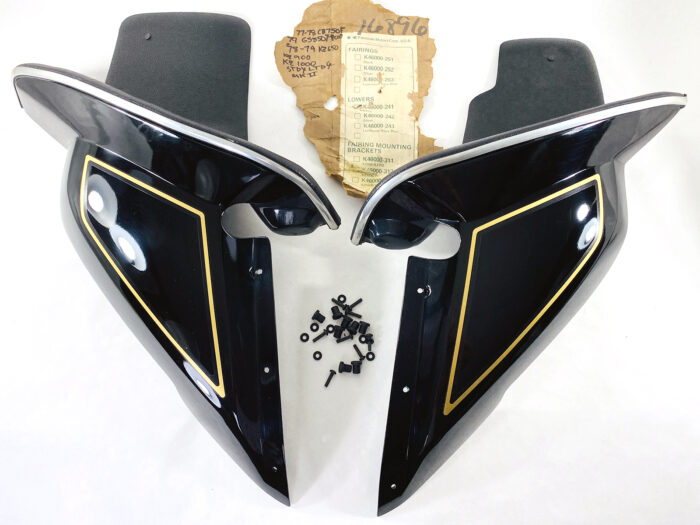 K46000-241 NOS Factory Lowers Windjammer Kawasaki KZ900 KZ1000 Black