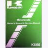 99920-1329-01 Genuine Kawasaki KX60 B2 Owners Manual and Race Preparation and Tuning 1996